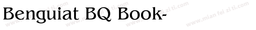 Benguiat BQ Book字体转换